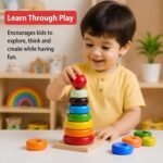 Bluebells Toys Furzy Square Stand Round Tower Educational & Fun Learning Toy for Kids