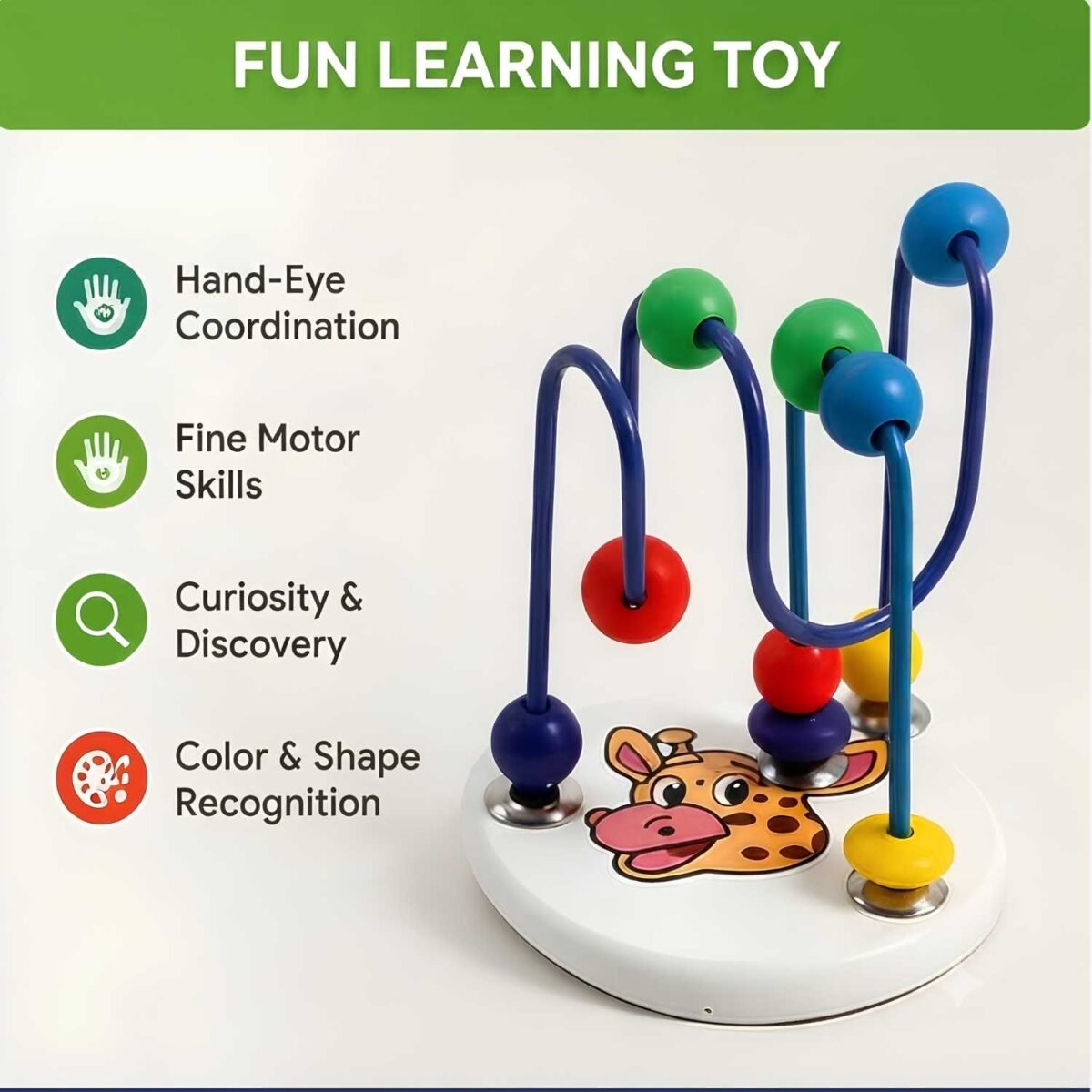 Giraffe Mini Design Abacus Educational Learning Fun Toy - Image 3