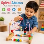 Zigzag Spiral Abacus Educational Wooden Counting Toy