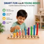Abacus for Kids Math Learning Toy with Colorful Counting Beads
