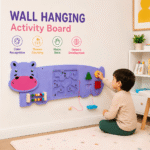 Bluebells Toys Hippo Design Wall Toy Wooden Toy for Kids