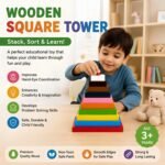 Bluebells Toys Faroo Square Tower Educational & Fun Learning Toy for Kids in Multicolour