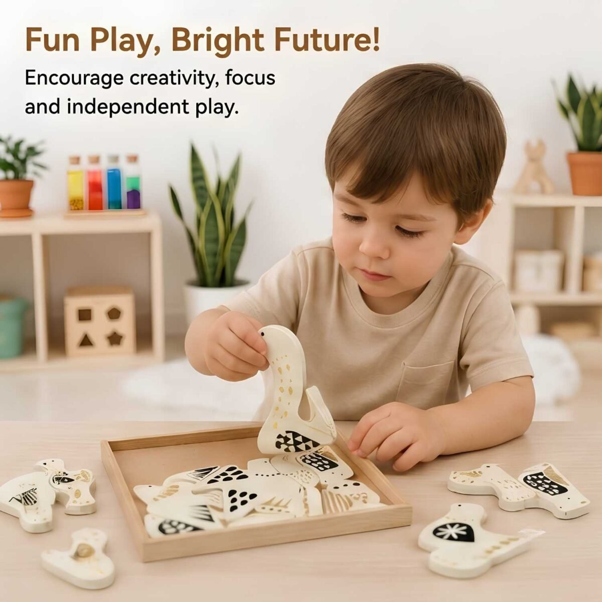 Bluebells Toys Winz Modern Bird Puzzle Educational & Fun Learning Toy for Kids - Image 2