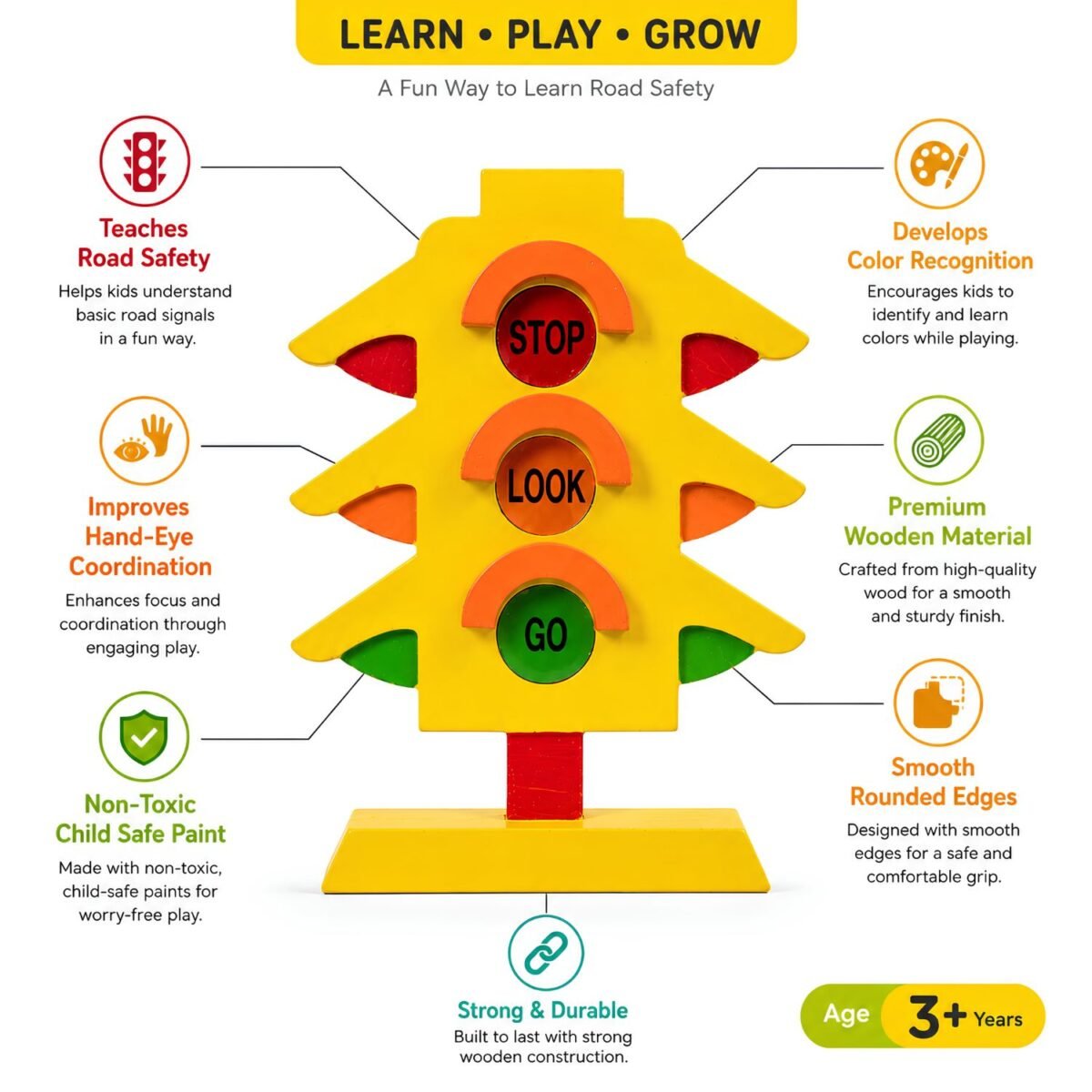 Bluebells Toys Traffic Signal Educational & Fun Learning Toy for Kids - Image 4