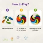 Bluebells Toys Colourful Wheel Learning Educational Fun Toy for Kids Montessori Preschool Activity - Image 3