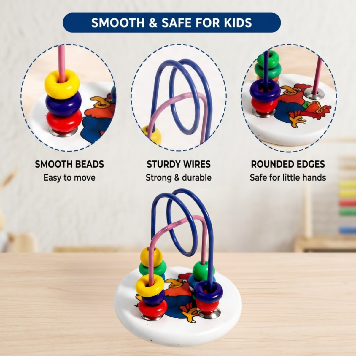 Hen Mini Design Abacus Educational Learning Fun Toy - Image 2