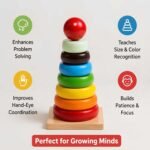 Bluebells Toys Furzy Square Stand Round Tower Educational & Fun Learning Toy for Kids - Image 2