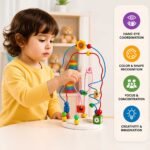 Round Spiral Abacus Educational Learning Gaming Fun Toy - Image 2