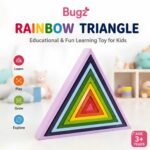 Bluebells Toys Nurzez Multicolor Triangle Shaped Rainbow Stacker Educational & Fun Learning Toy for Kids