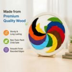 Bluebells Toys Colourful Wheel Learning Educational Fun Toy for Kids Montessori Preschool Activity - Image 4