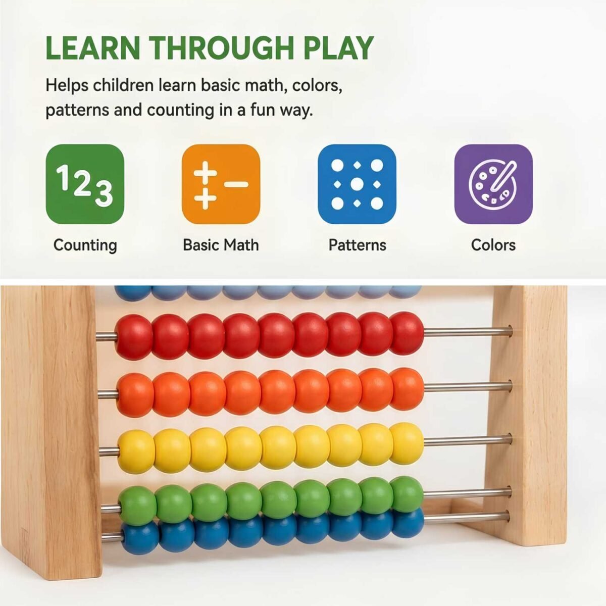 Abacus Educational Maths Learning Abacus Fun Toy - Image 6