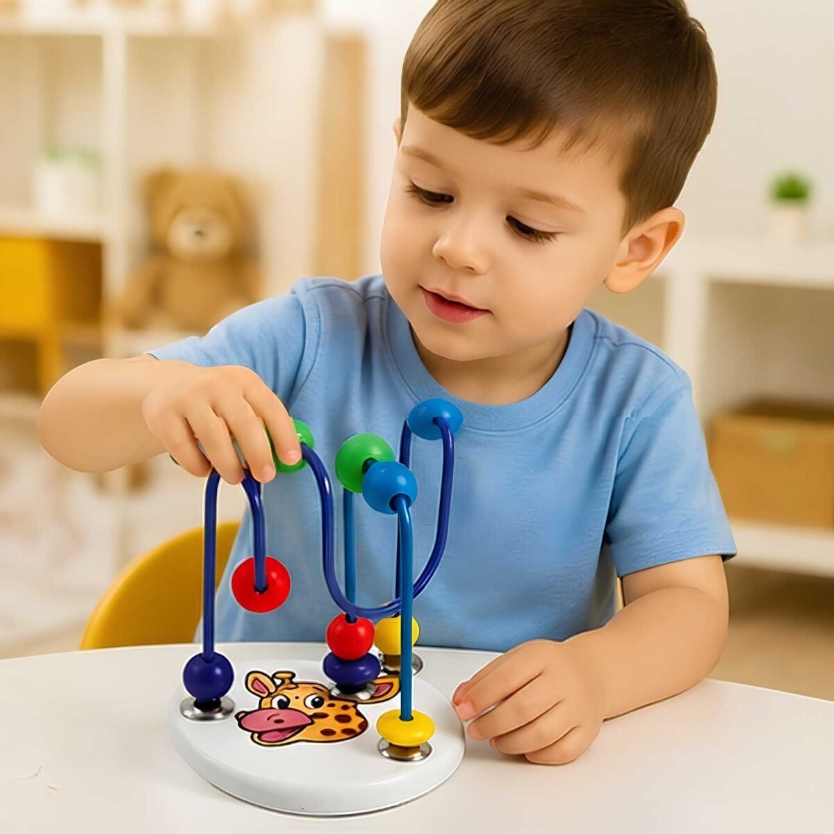 Giraffe Mini Design Abacus Educational Learning Fun Toy - Image 2