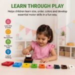 Bluebells Toys Faroo Square Tower Educational & Fun Learning Toy for Kids in Multicolour - Image 4