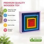 Bluebells Toys Ggleez Square Rainbow Stacker Educational & Fun Learning Toy for Kids - Image 4