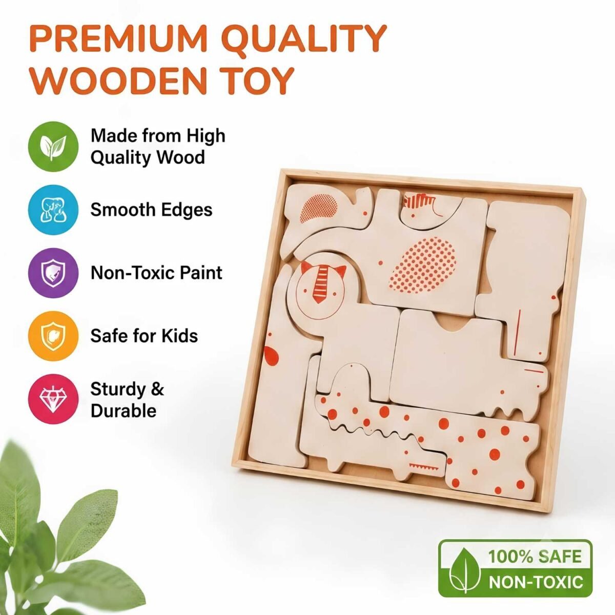 Bluebells Toys Ruzzry Animal Puzzle Safari Educational & Fun Learning Toy for Kids - Image 4