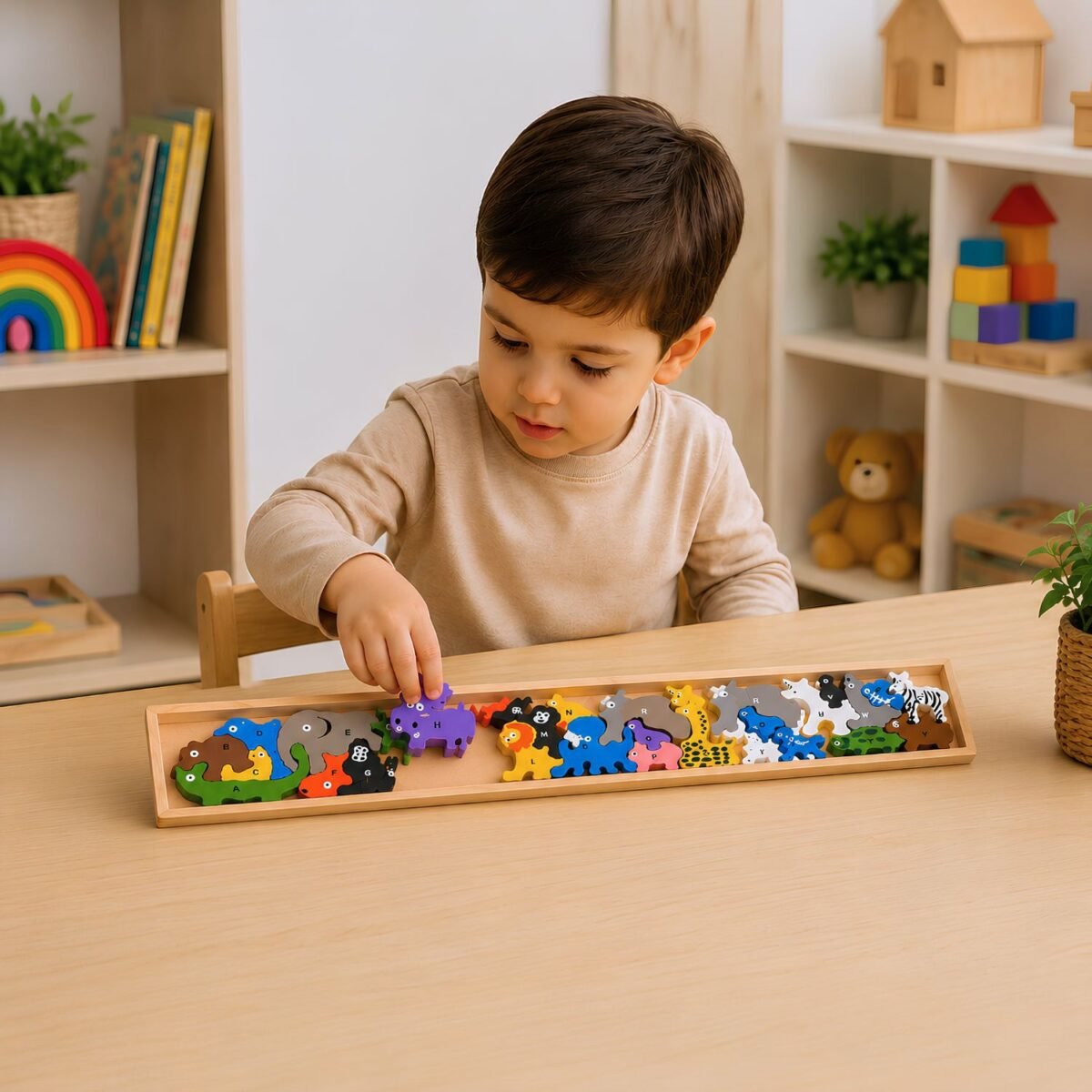 Bluebells Toys Kerjoy Animal Parade A to Z Learning Educational Fun Toy for Kids Montessori Preschool Activity - Image 4