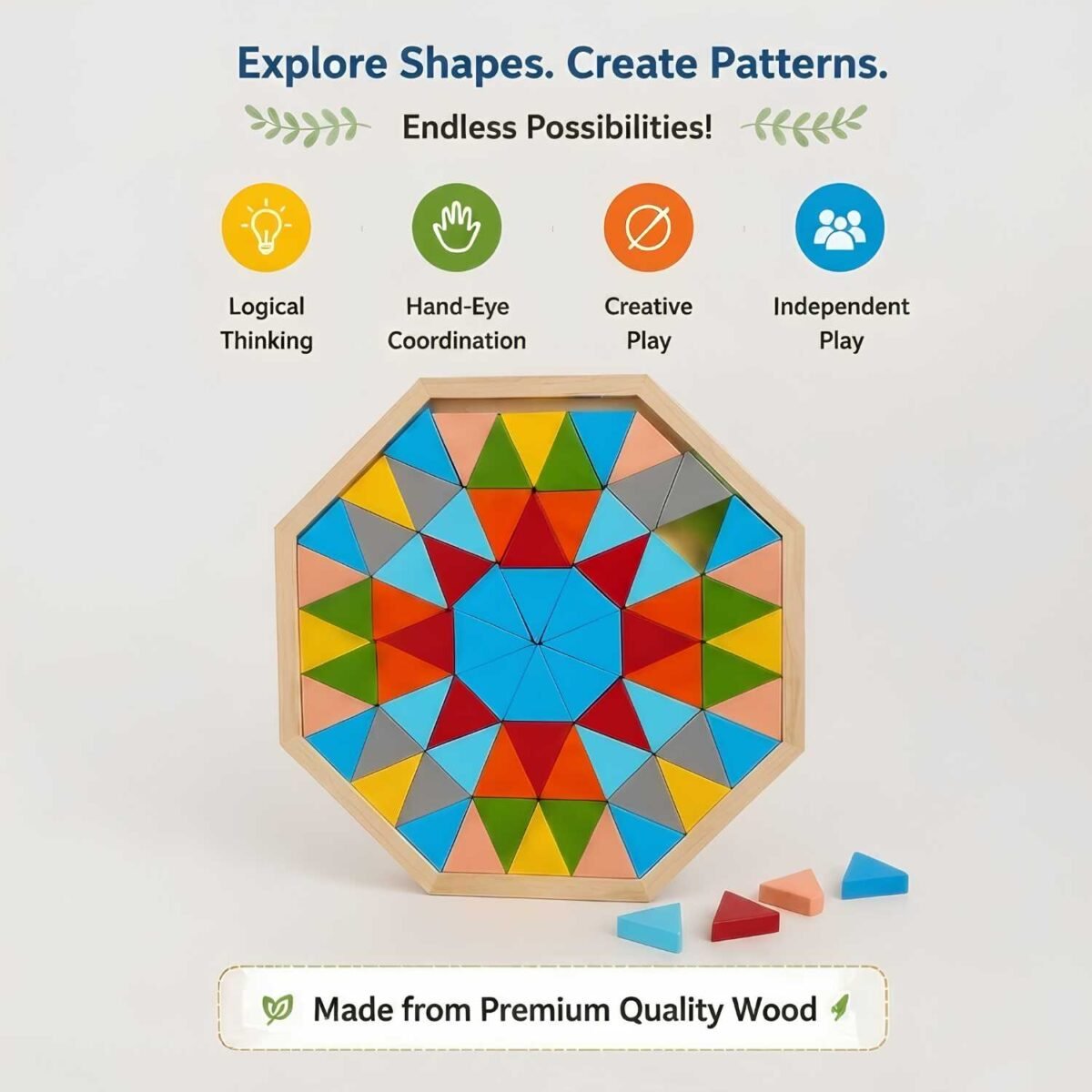 Bluebells Toys Bugz Octagon Puzzle Educational & Fun Learning Toy for Kids - Image 2
