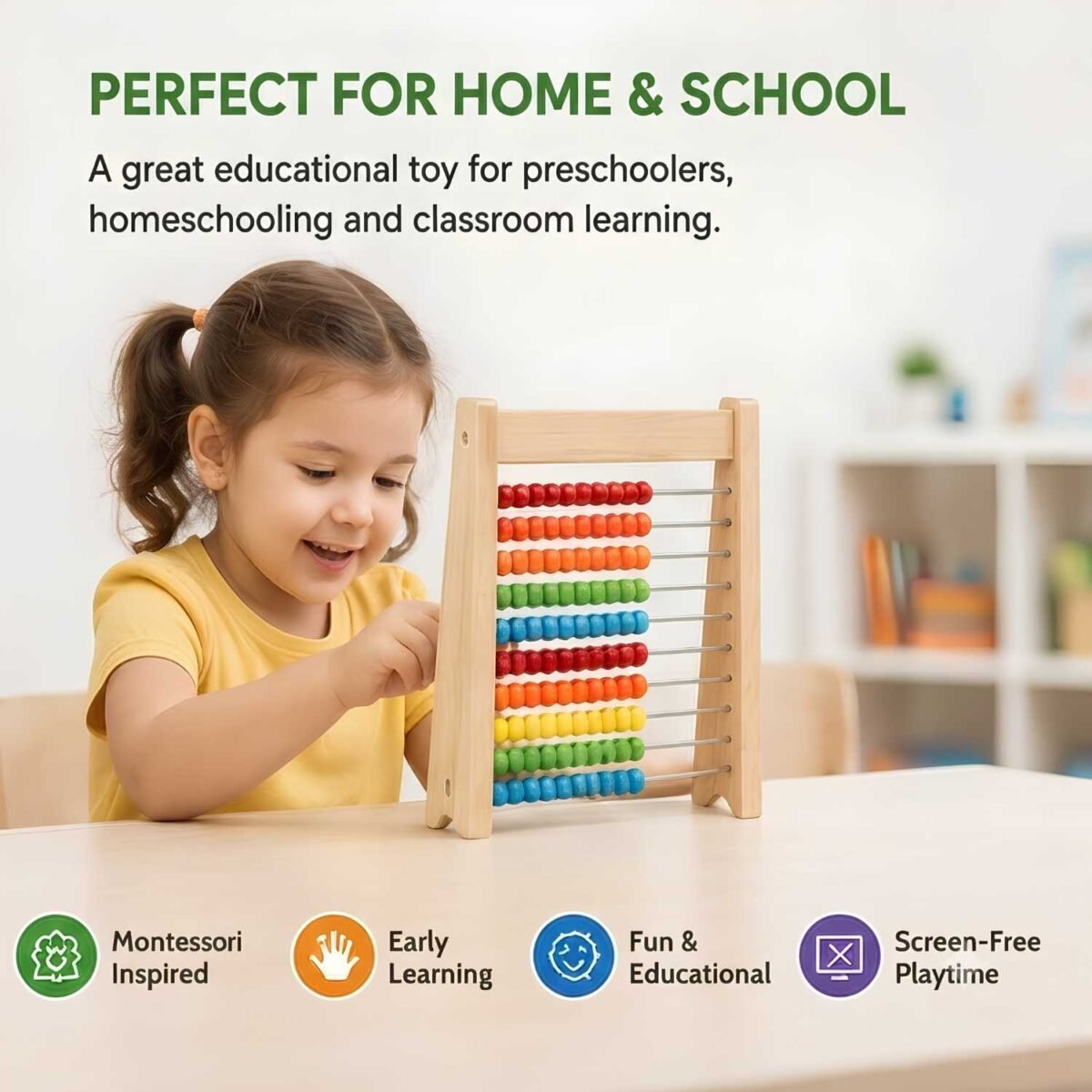 Abacus Educational Maths Learning Abacus Fun Toy - Image 2