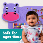 Bluebells Toys Hippo Design Wall Toy Wooden Toy for Kids - Image 2