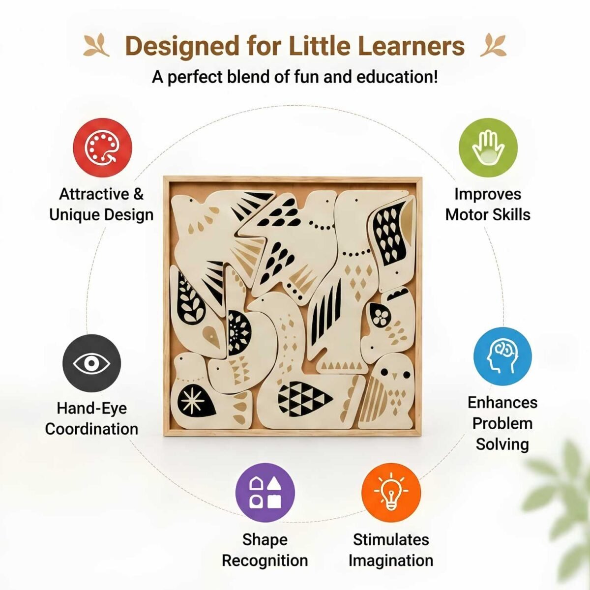 Bluebells Toys Winz Modern Bird Puzzle Educational & Fun Learning Toy for Kids - Image 3
