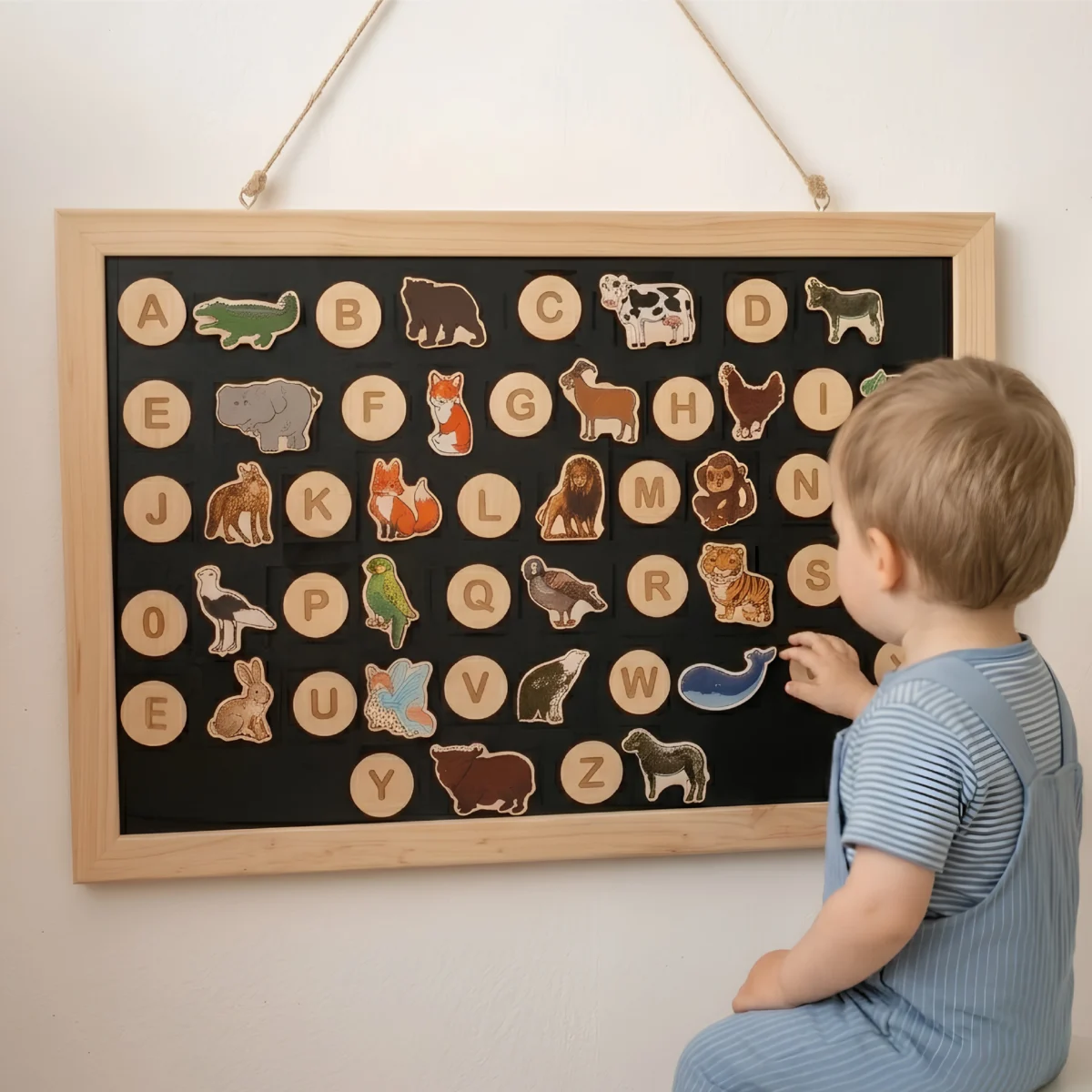 MagniTots Magnetic Wall Hanging Alphabets Animal Frame Wall Fun Toy - Image 5