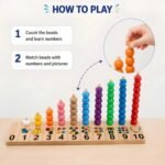 Abacus for Kids Math Learning Toy with Colorful Counting Beads - Image 6