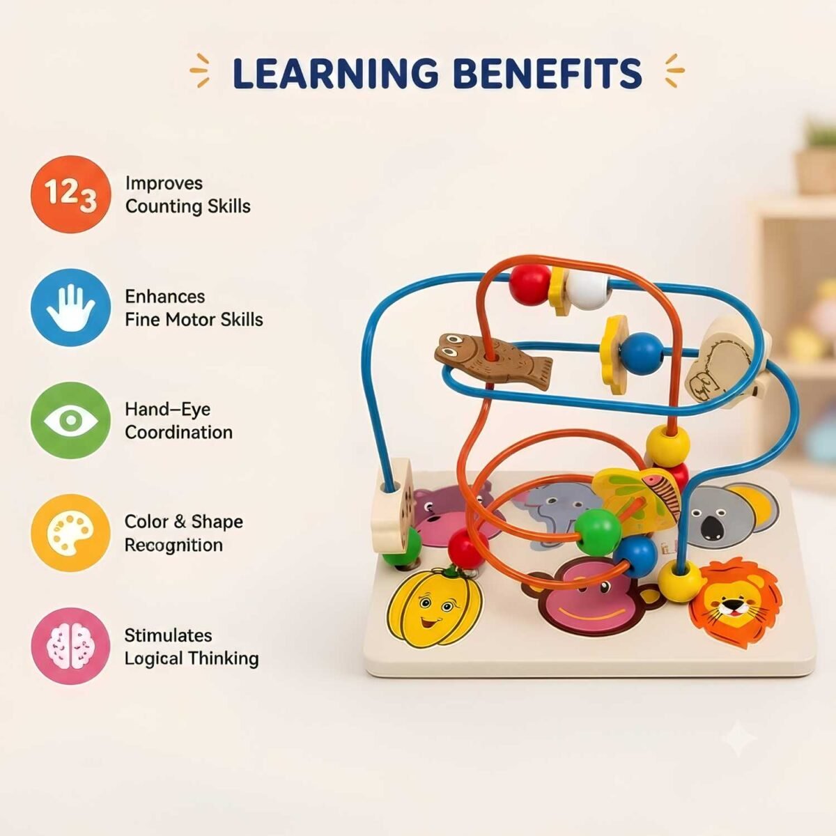 Abacus Animals Educational Math Learning Fun Gaming Toy - Image 5