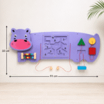 Bluebells Toys Hippo Design Wall Toy Wooden Toy for Kids - Image 7