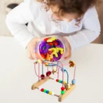 Zigzag Spiral Abacus Educational Wooden Counting Toy