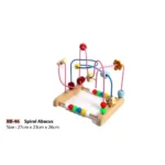 Zigzag Spiral Abacus Educational Wooden Counting Toy - Image 2