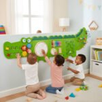 Crocodile Wall Activity Toy Interactive Learning Panels for Kids Playset (Set of 5)