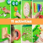 Crocodile Wall Activity Toy Interactive Learning Panels for Kids Playset (Set of 5) - Image 3