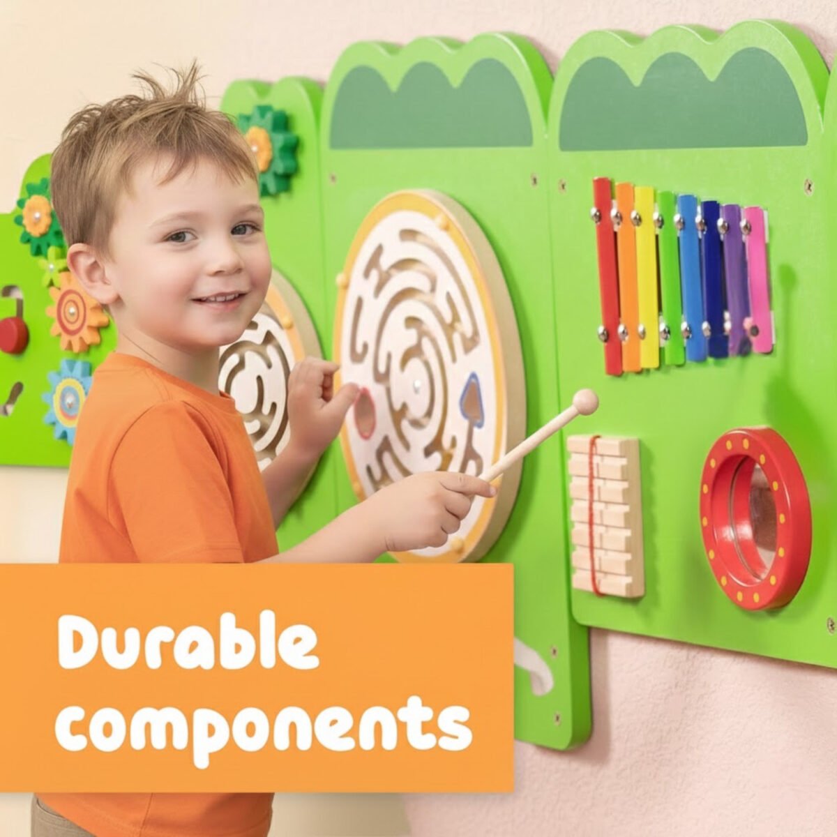 Crocodile Wall Activity Toy Interactive Learning Panels for Kids Playset (Set of 5) - Image 8