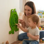 Bluebells Toys Frog Wall Toy Montessori Learning Fun Toy - Image 3