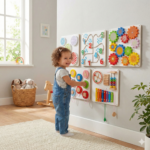 Bluebells Toys Wall Panel Sensory Activity Learning Board Toys (Set of 5)