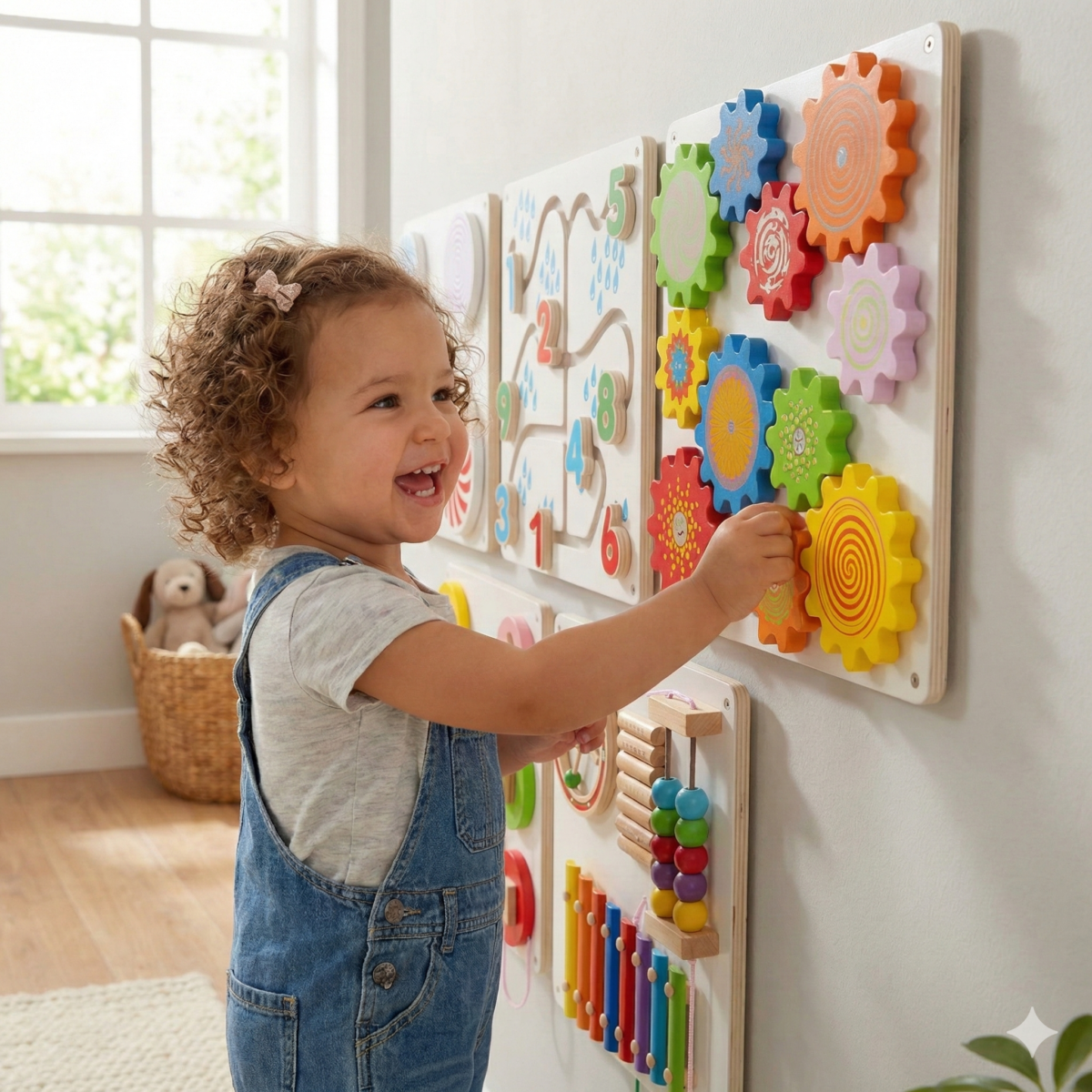 Bluebells Toys Wall Panel Sensory Activity Learning Board Toys (Set of 5) - Image 3