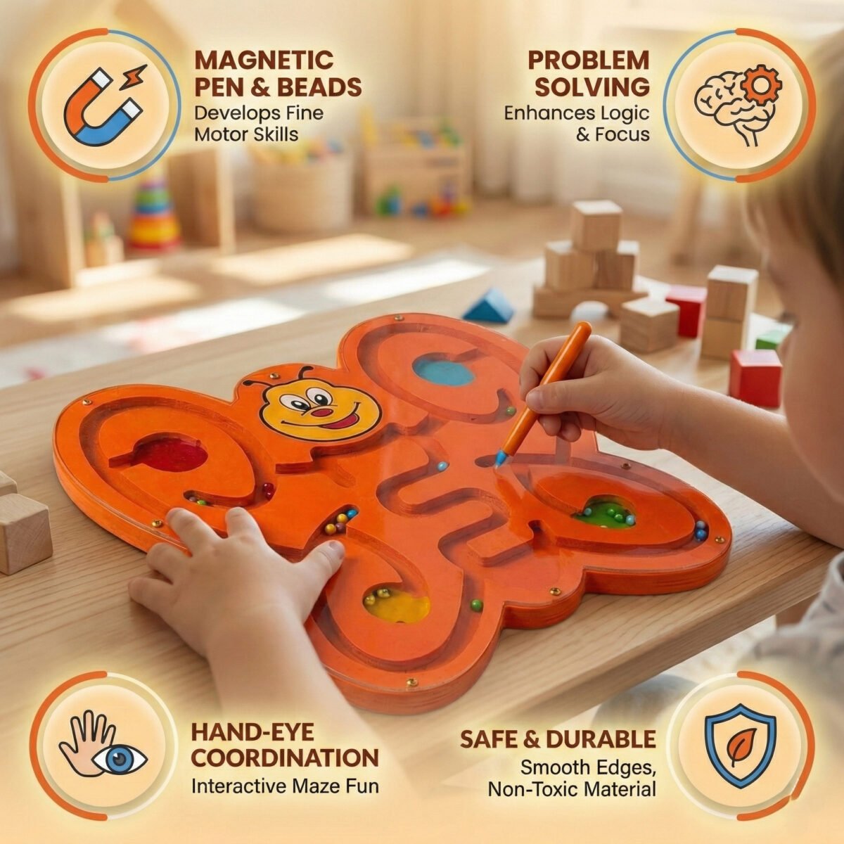 Butterfly Design Wall Mounted Toy - Image 2