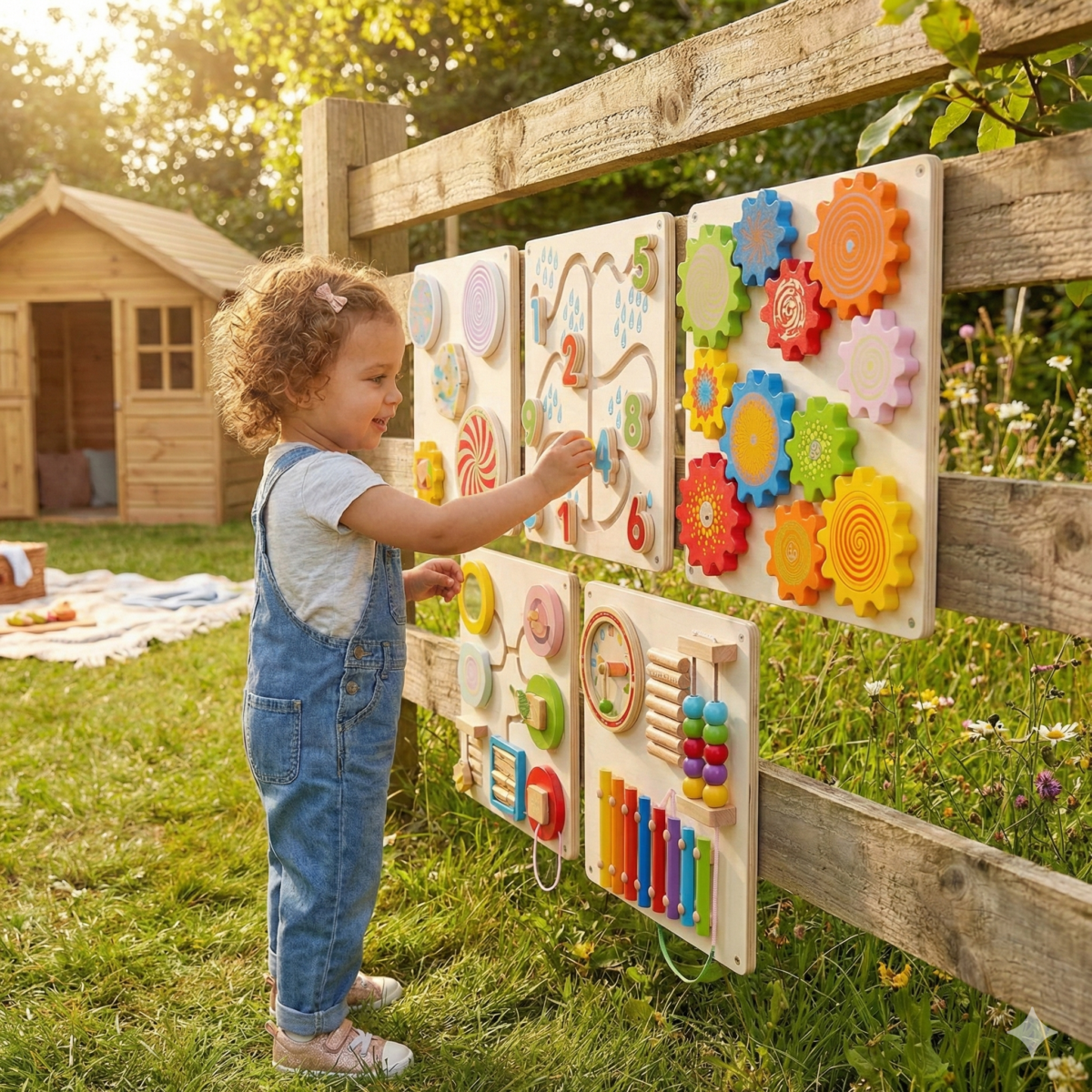 Bluebells Toys Wall Panel Sensory Activity Learning Board Toys (Set of 5) - Image 5