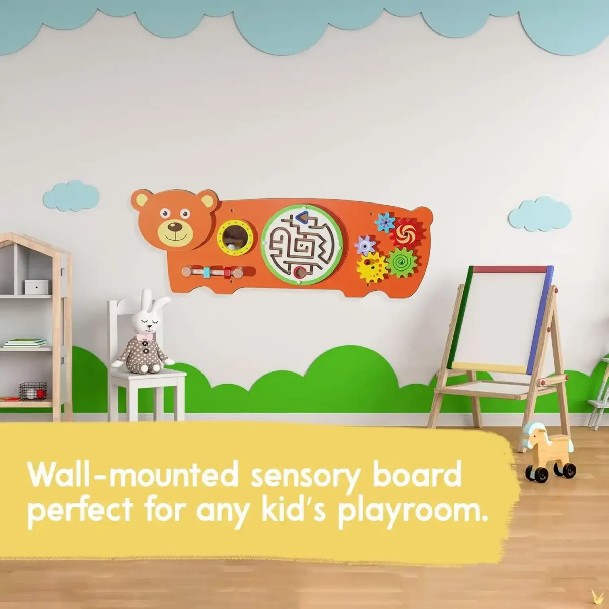 Bear Wall Toy Activity Board Educational Preschool Toy - Image 3