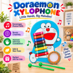 Bluebells Toys Wonder Doraemon Design Musical Creative Wooden Instruments Xylophone for kids Non Toxic