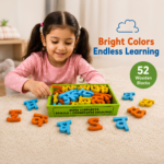 Bluebells Toys Wooden Vowels & Consonants Multicolor Hindi Alphabet 52 Blocks Set Educational Learning Toy for Kids Gift Item - Image 4