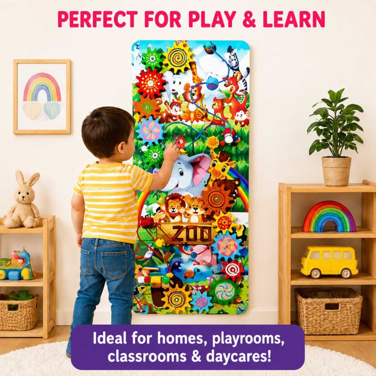 Bluebells Toys Zoo Animals Spiral Abacus Gaming Toy - Image 4