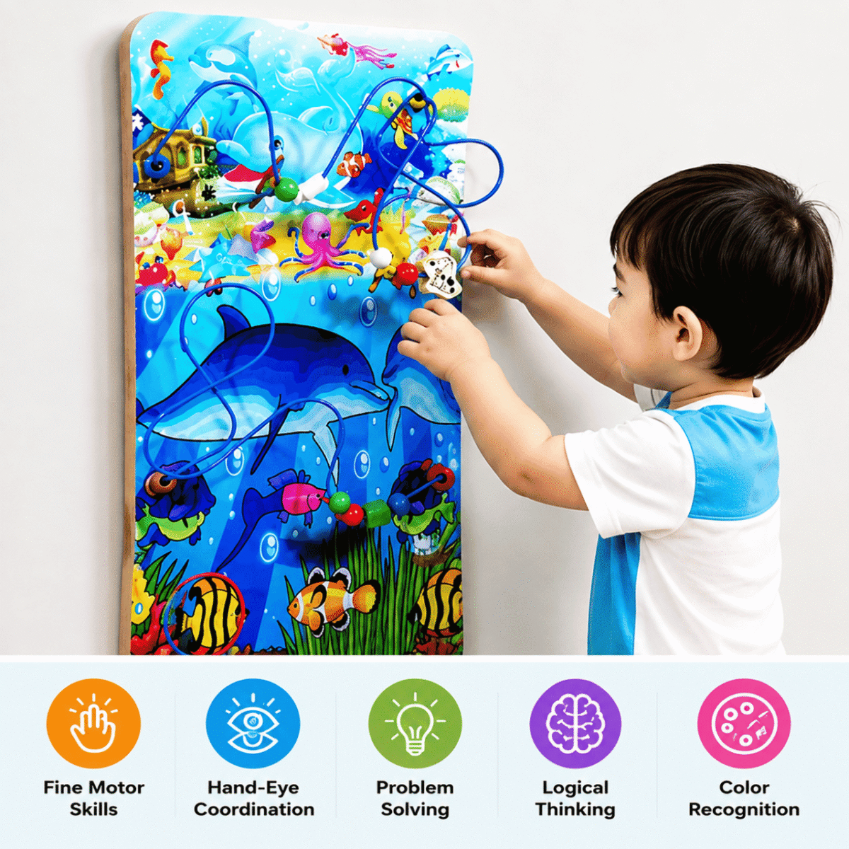 Bluebells Toys Sea Water World Animals Spiral Abacus Gaming Toy - Image 6