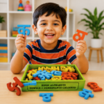Bluebells Toys Wooden Vowels & Consonants Multicolor Hindi Alphabet 52 Blocks Set Educational Learning Toy for Kids Gift Item - Image 3