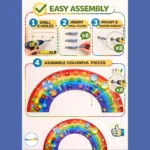 Activity Wall-Mounted Educational Gaming Rainbow Toy - Image 2