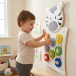 Spark & Wow Zebra Play Board and Activity Centre Wall Mounted Toy