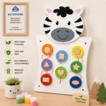 Spark & Wow Zebra Play Board and Activity Centre Wall Mounted Toy - Image 2