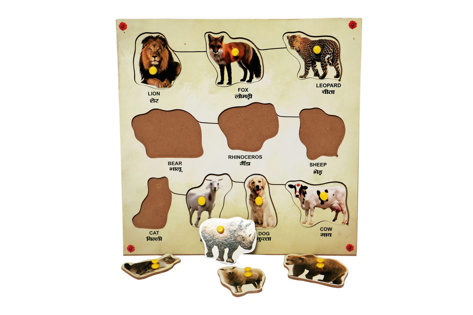 PUZZLE BOARD 10 ANIMALS - Image 2