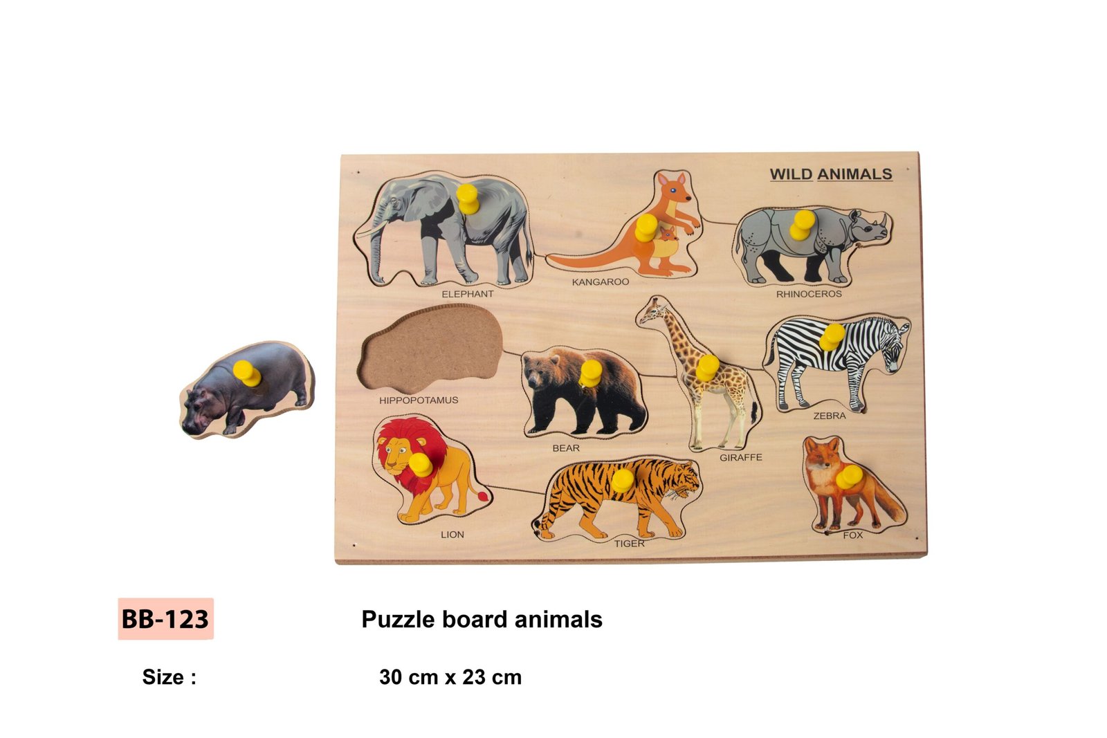 PUZZLE BOARD ANIMALS