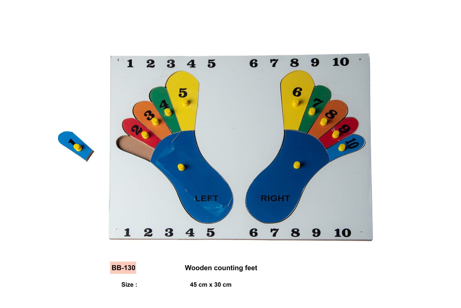 WOODEN COUNTING FEET BOARD